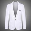 Men's Suit Korean Version of Youth Slim Fit Solid Color Single-row One-button Small Blazer