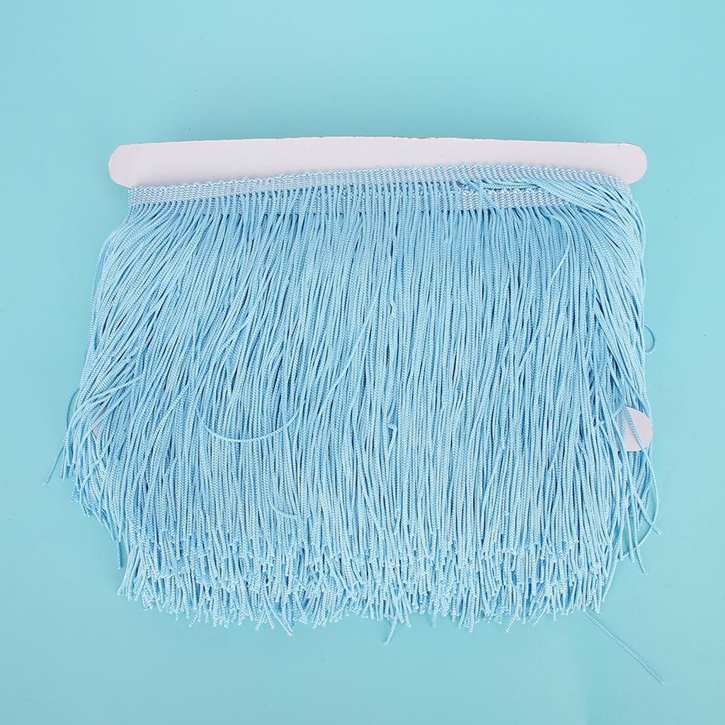 10yd 14cm Long Fringe Latin Dress Tassels Polyester Lace Trim Ribbon Sew Stage DIY Curtain Apparel Accessories