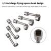 L Type Diesels Injector Line Socket Wrench Set 12mm to 19mm Suitable for Tight Spaces Fuels Line Removal DIY Enthusiasts