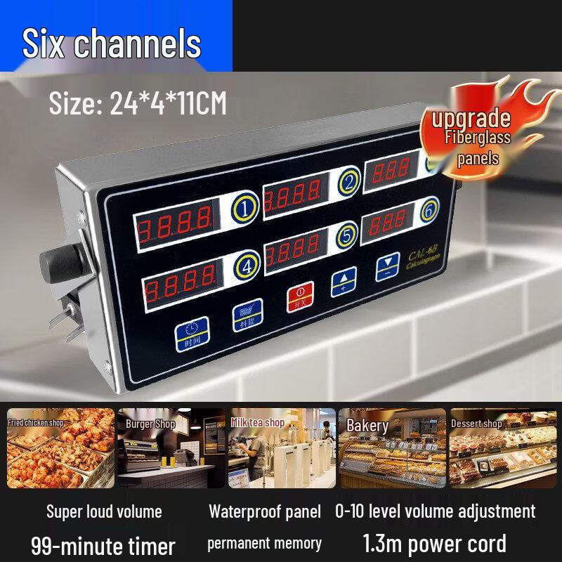 Commercial Multi-Channel Kitchen Timer