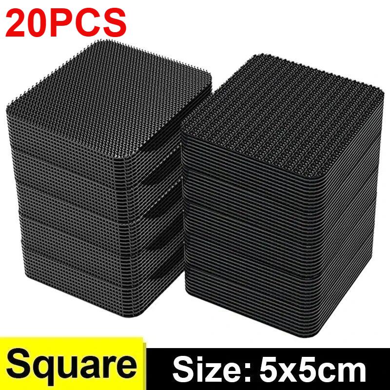 1/2/5/10/20PCS Carpet Fixing Stickers Double Faced High Adhesive Car Carpet Fixed Patches Home Floor Foot Mats Anti Skid Grip Tapes