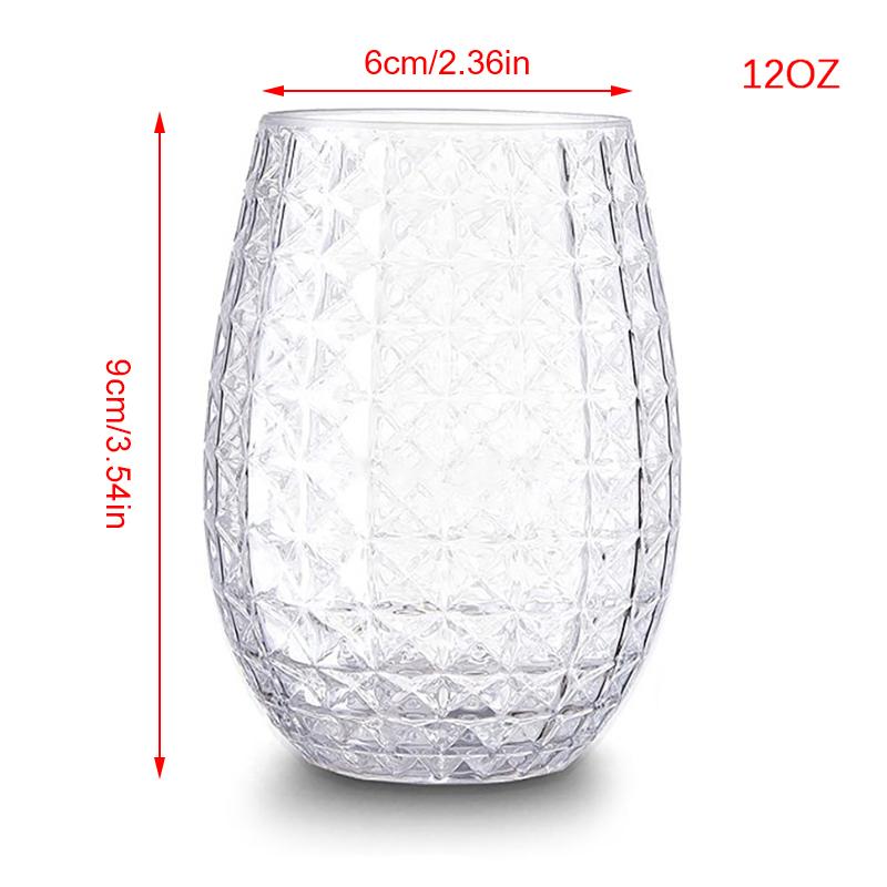 Sklenice na víno, whisky, koktejl, džus, pití plastových kelímků - nerozbitné, opakovaně použitelné a recyklovatelné pro venkovní pikniky u bazénu