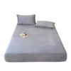 Winter Milk Velvet Single Fitted Sheet, New High Weight Plus Velvet Warm Fitted Sheet, All-inclusive Anti-slip Bed Sheet
