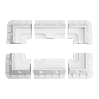 6PCS Solar Panel Roof Corner Bracket UV Resistant Drill Free ABS Plastic Anti Aging for RV Boat