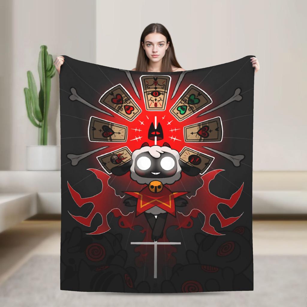 Cult of the Lamb Warm Soft Blankets Picnic Plush Throw Blanket Fashion Home Decor Flannel Bedspread Sofa Bed Cover