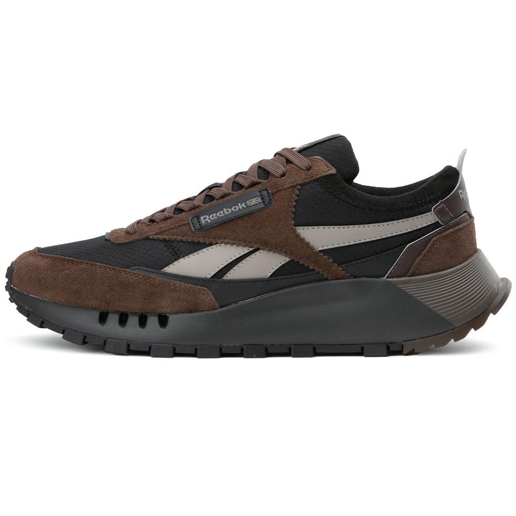 Reebok Cl Legacy W+ Chaussures de Course Décontractées Confortables à Semelle Épaisse et Tige Basse Unisexe Sneakers Marron Noir 24FRC903U3-GBR