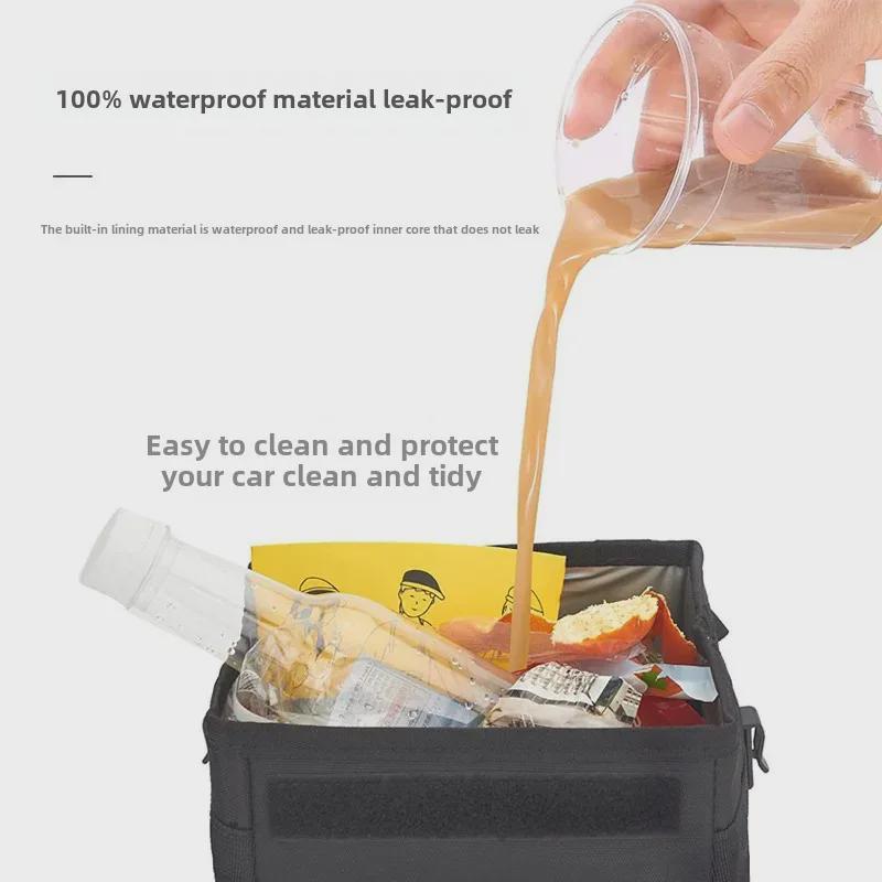Przenośny Składany Kosz na Śmieci do Montażu w Samochodzie z Wielofunkcyjnym Designem do Zawieszania