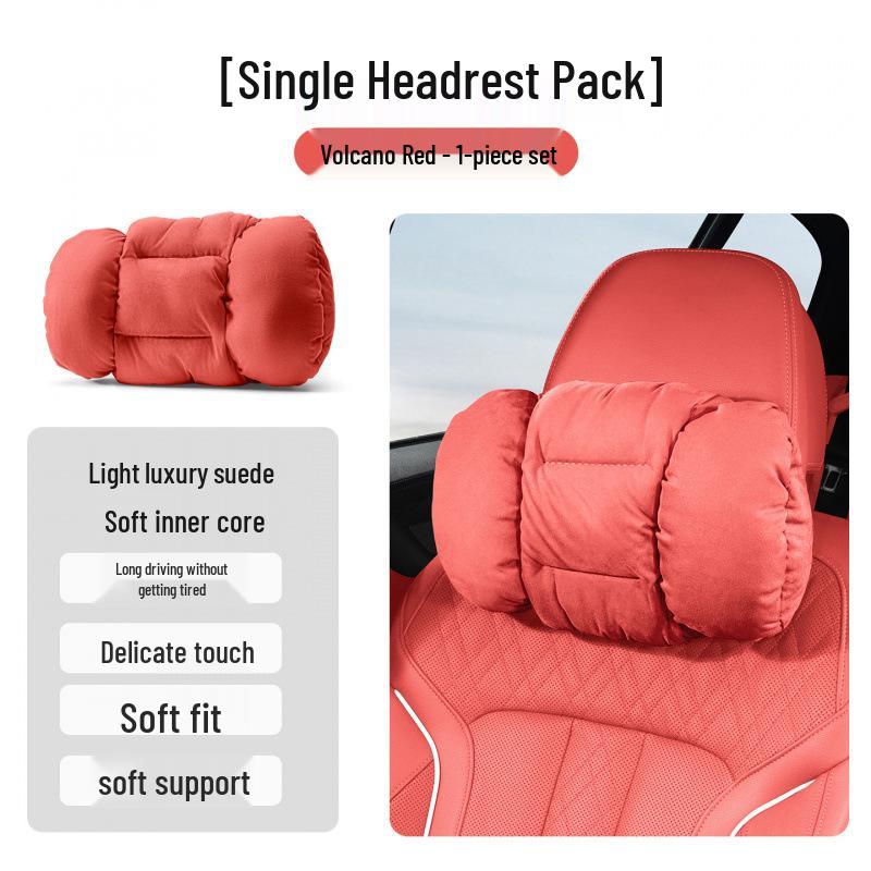 Trumpchi E8 Flannel Headrest & Lumbar Support for Legend M8, Master Neck Pillow for GS3, Ying Su M6, GS8.