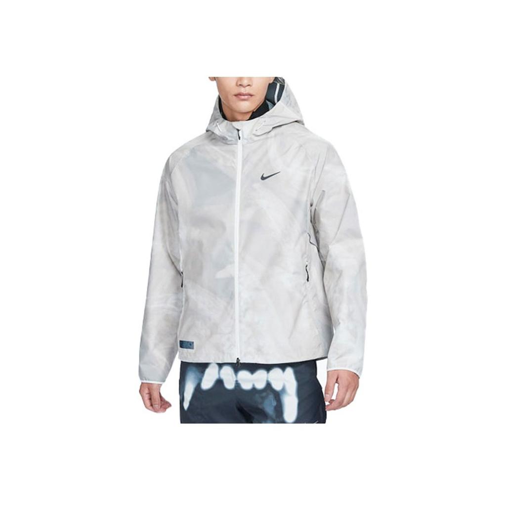Nike Storm-FIT Running Division Windproof and Water-Resistant Sports Casual Jacket Men Jacket Phantom Grey White FB8551-030
