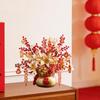 Chinesische Jahresdekoration, künstliche Blumen, Bonsai-Dekor, künstliche Topfpflanzen für