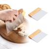 Stainless Steel Bake Scraper Trapezoidal Cream Cake Dough Knife Scraper Household Kitchen Baking Tool Large Cutting Knife