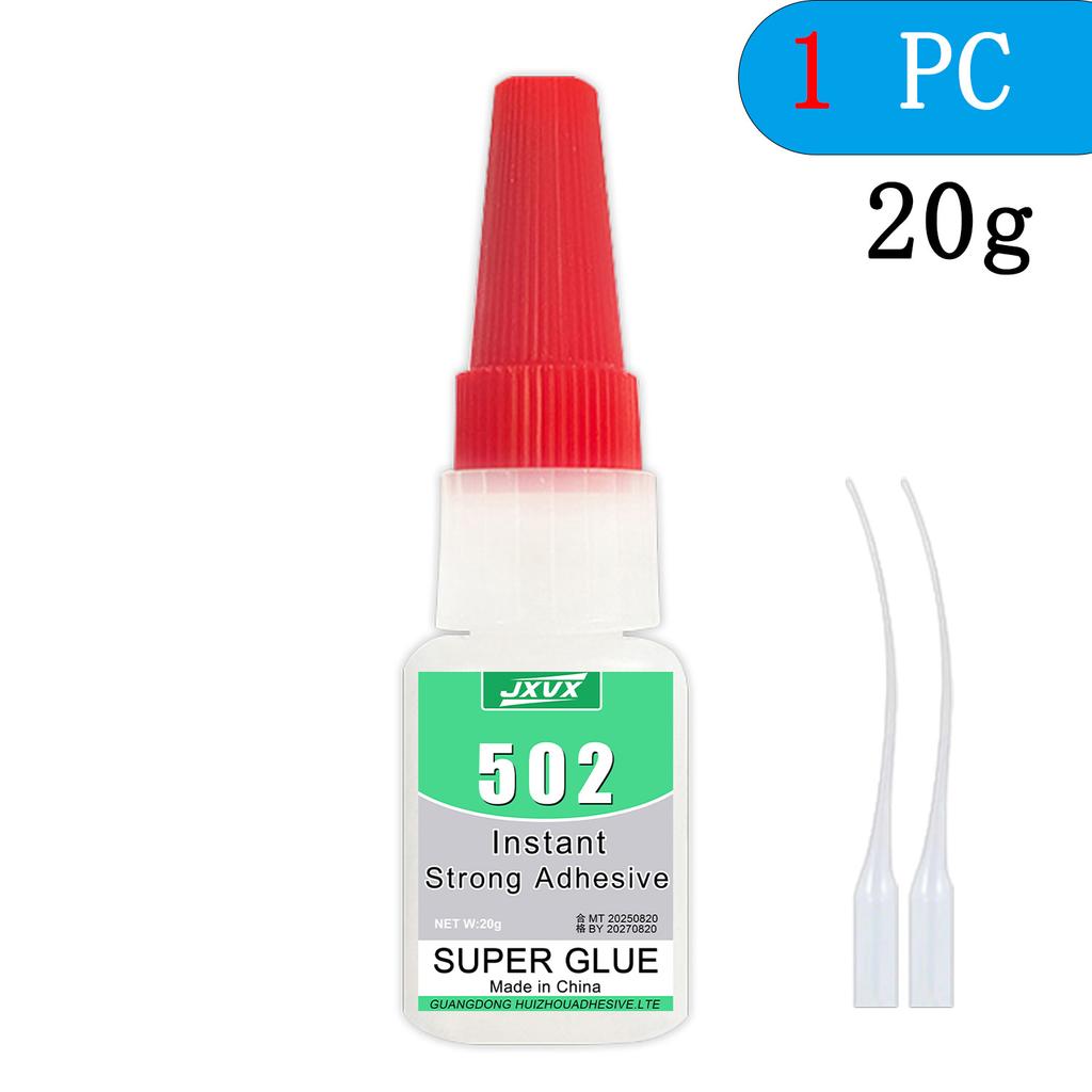 Super Glue 502 Super Adhesive Cyanoacrylate Bonding Agent for Metal, Plastic, Wood, Glass, Ceramic, Leather, Rubber, Handicrafts, DIY,