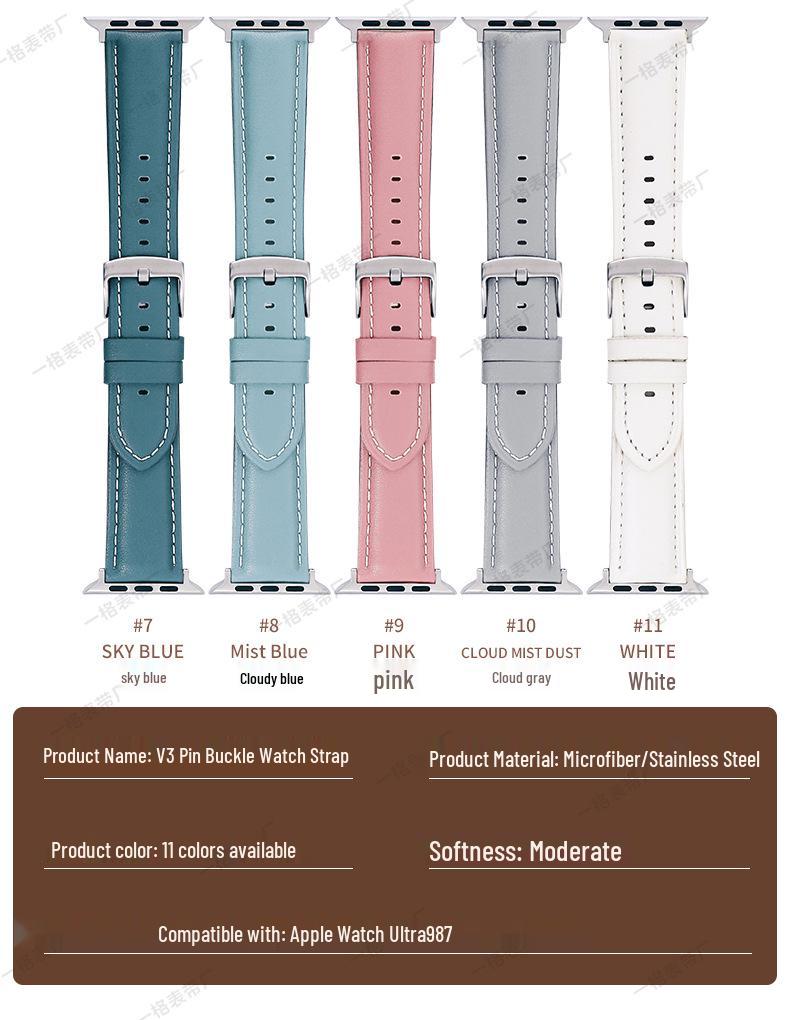 Echt Leder Microvezel Apple Watch Band voor iWatch