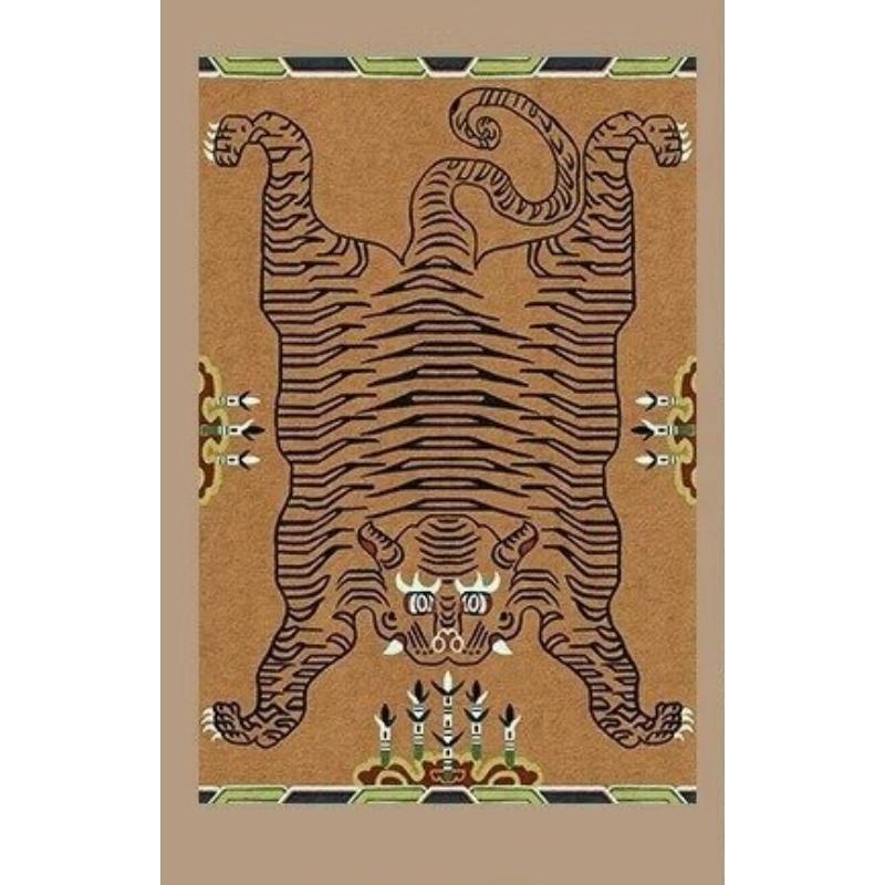Bedside Soft Bedroom Mat Fluffy Soft Plush Living Room Carpet Large Area Machine Washable Foldable Rug Tiger Stripe Mats