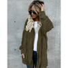Women's Autumn and Winter Fluffy Warm Top Mid-length Double-sided Fur-resistant Jacket