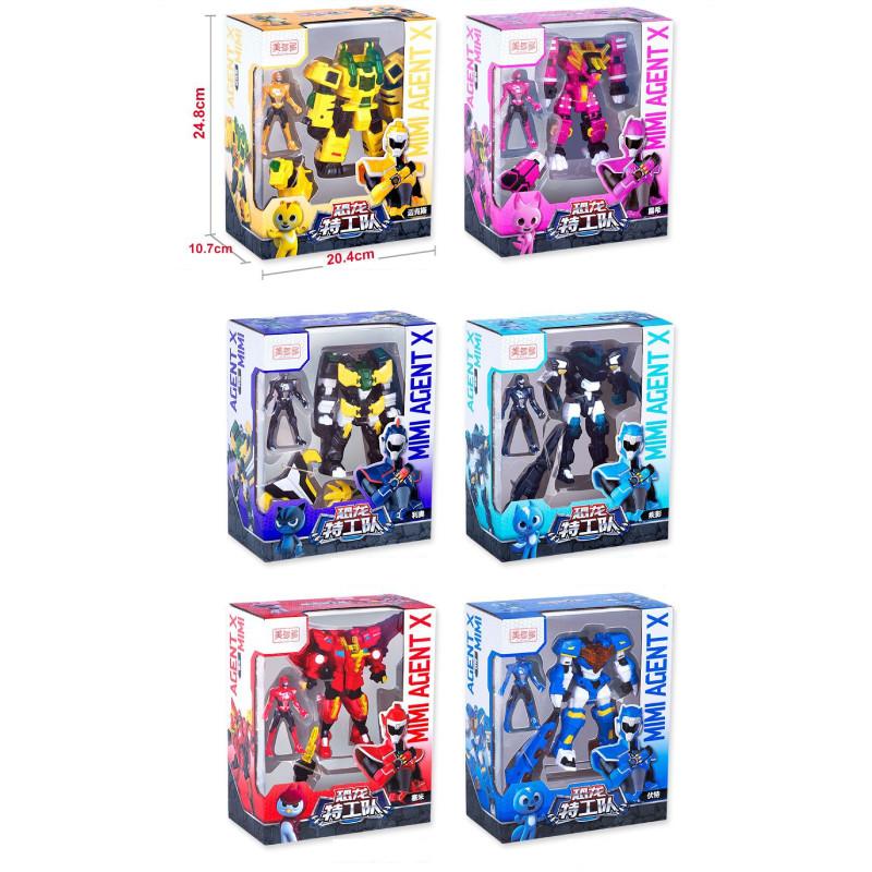 Mini Force X Dinosaur Transformers Toy For Kids With Handoperated Deformable Robot Model