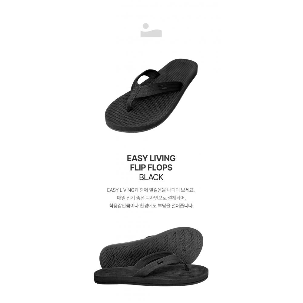 Indosol Black Flip Flop   Easy Living Slipper