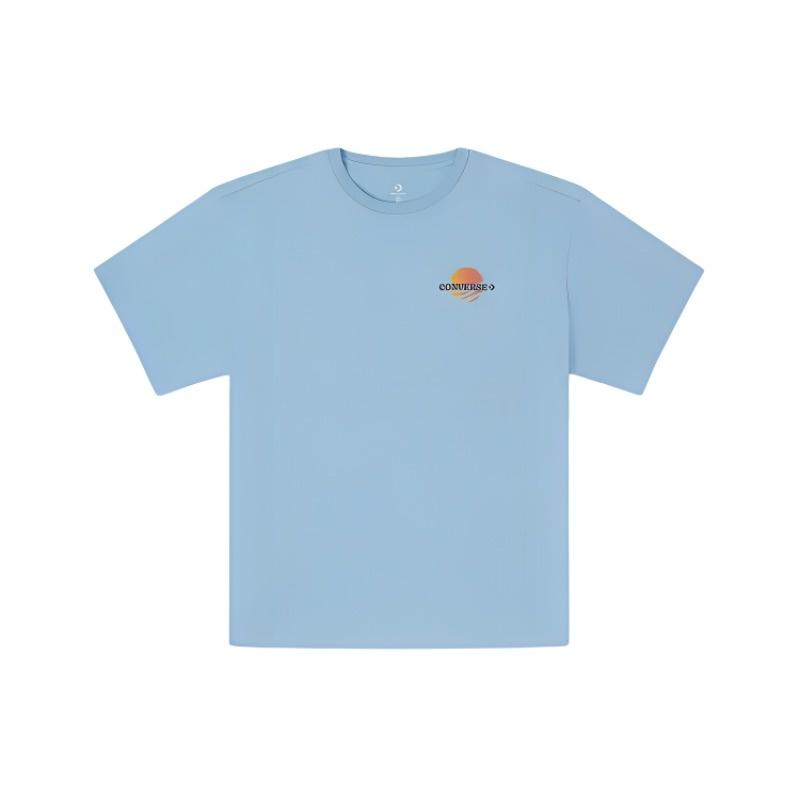Converse Sunset T-Shirt Asia Sizing True Sky Men s 10027154-A03 L