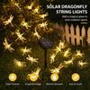 50/20LEDs Dragonfly Solar String Lights Waterproof Outdoor Colorful Garden Patio Balcony Yard Party Decor Night Lamp