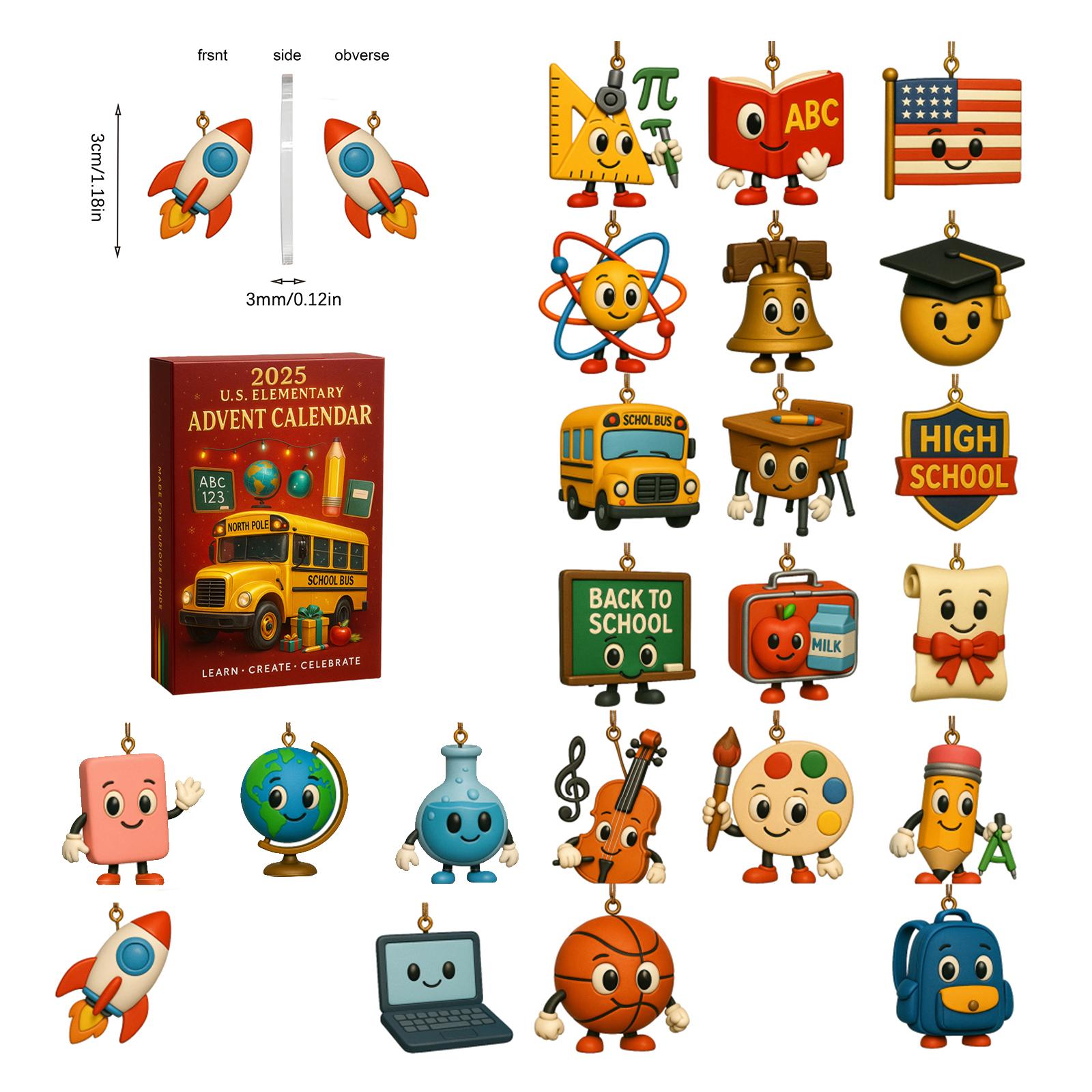 

Календарь обратного отсчета включает 24 подарка, календарь обратного отсчета и подарок-сюрприз One Size