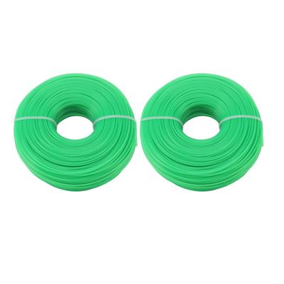 2Pcs Grass Strimmer Line Spool Nylon for Garden Electric Trimmer 100meter 1.6mm Green