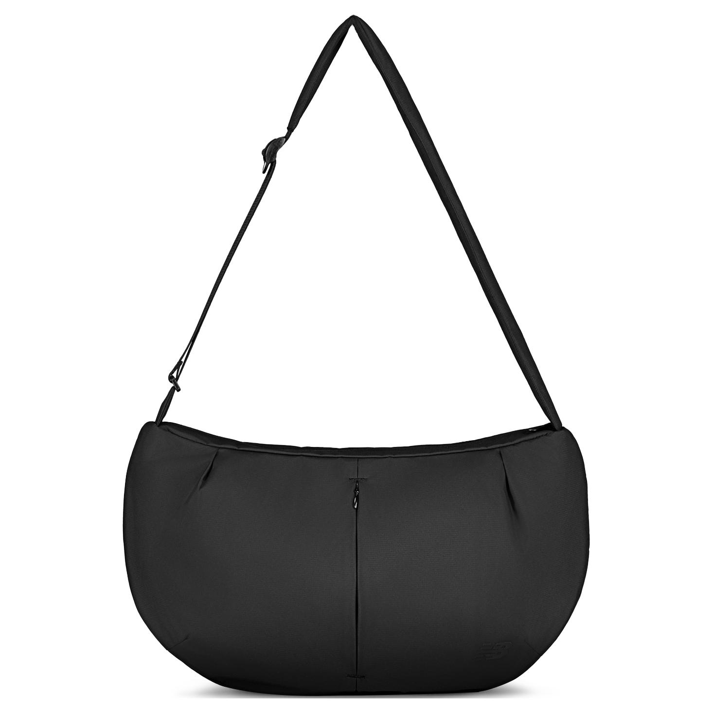 

New Balance NB Grey Fabric Crossbody Bag, Shoulder Bag Unisex Black New Balance LAB44447 чёрный