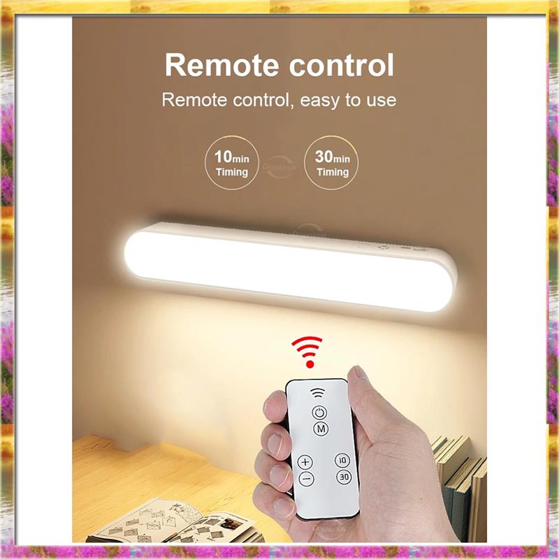 Aug. Cabinet Light Adhesive Reading Lamp 2Set Rechargeable Wireless LED Touch-Sensitive Lamp With Remote Control