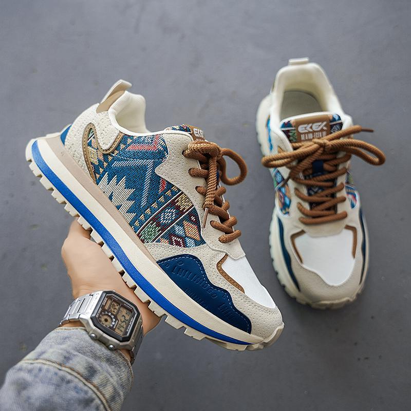 New Fashion Casual Sports Shoes, Spring Men's Shoes British Fashion Increase Men's Shoes, Super Soft New Chinese Running Shoes