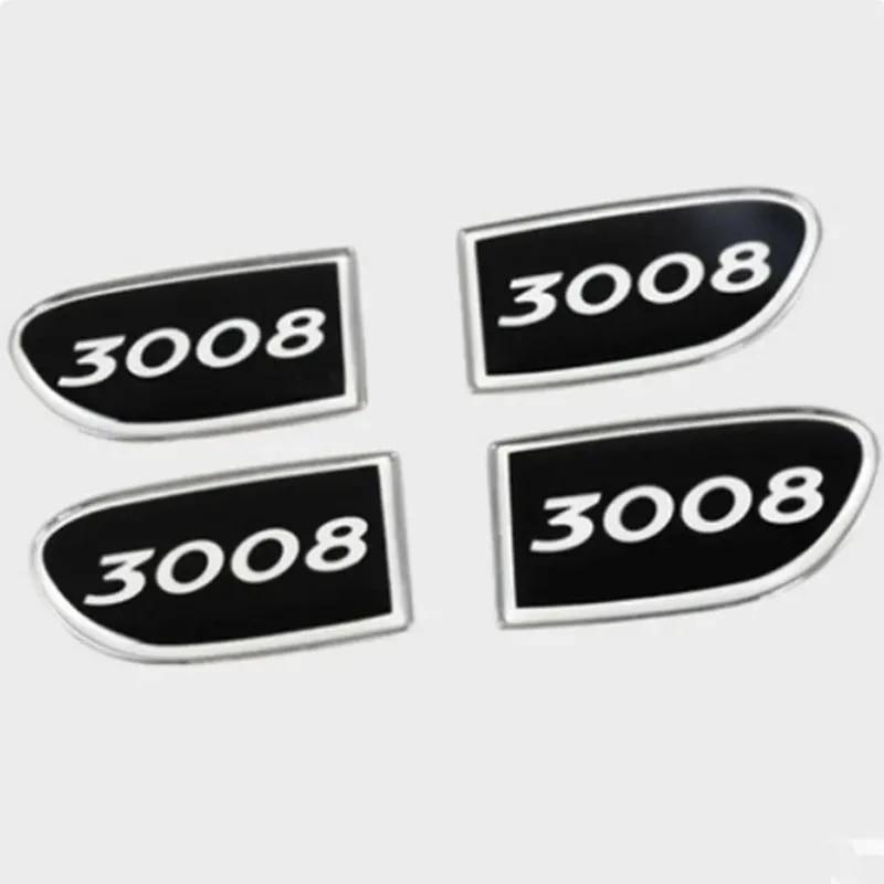 

Авто интерьерная ручка двери автомобиля, наклейка на чашу, внутренняя ручка автомобиля, чаша, отделка блестками, наклейки для Peugeot 3008 2013 2014 2015 4pc