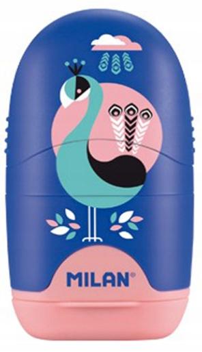 Anspitzer-Radiergummi Kapsel Pfau A'16 4701116Pck