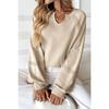 Women's Loose Long Sleeve Sweatshirt Solid Color Half Collar Lace Patchwork Casual Fashion Pullover