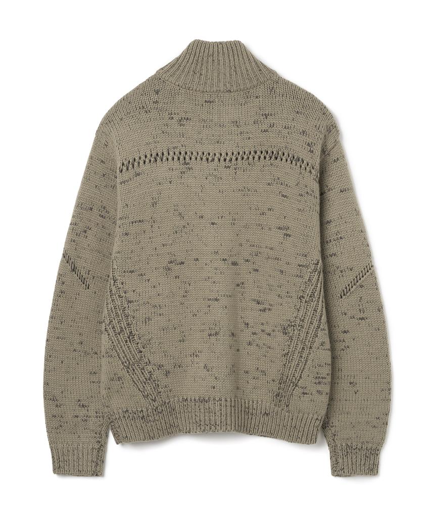 Millo Archive Dust High-Neck Full Zip-Up [Khaki Brown]