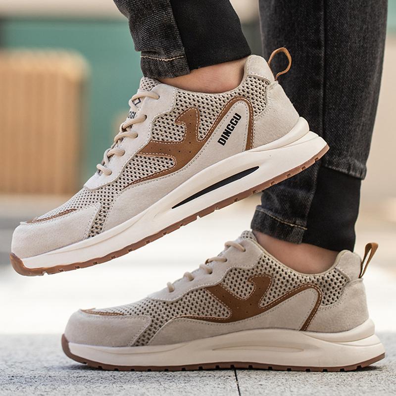 Breathable Work Shoes For Men Women Safety Shoes Puncture-Proof Lightweight Work Sneakers Men Steel Toe Shoes Safety Footwear