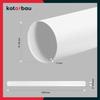 Tuyau De Ventilation - KOTARBAU - 1500 Mm - Tube Rond En PVC - 100 Mm - Blanc