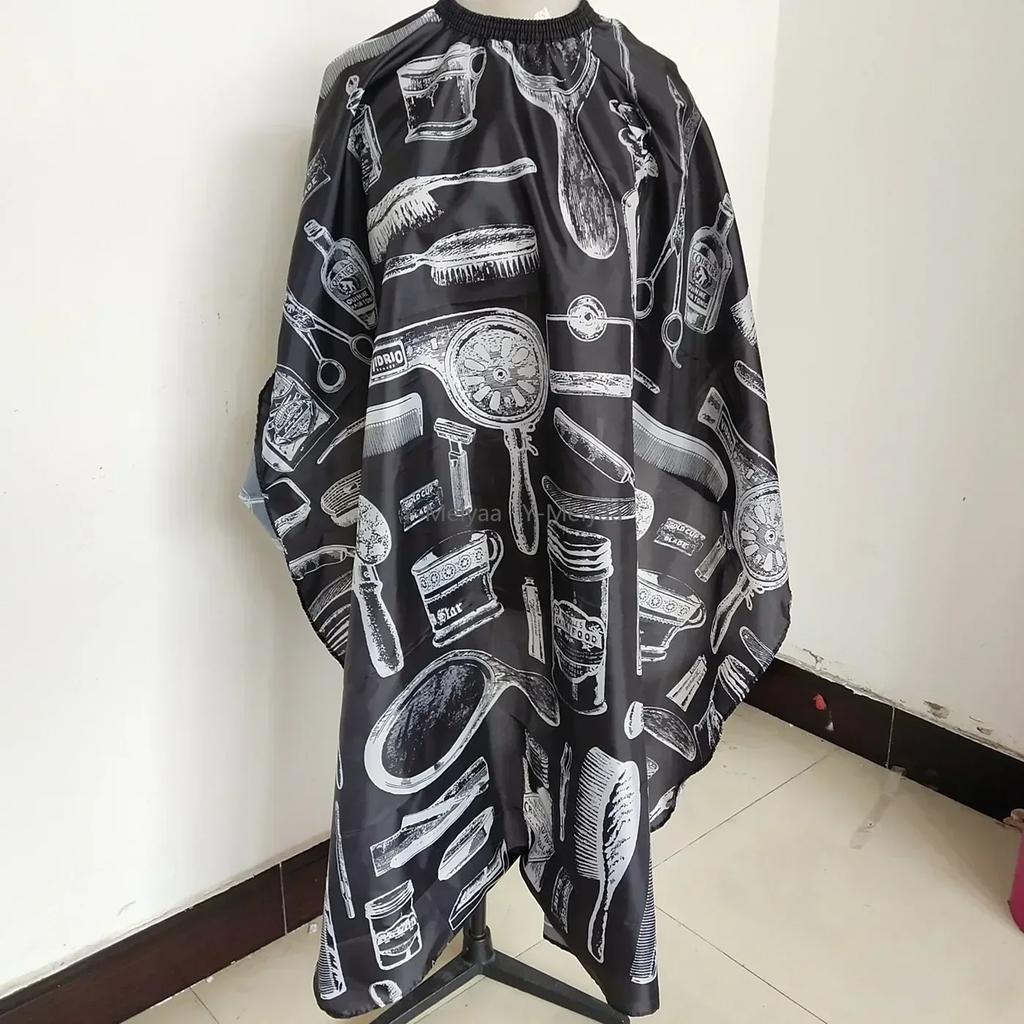 Best Selling 1PC Pattern Cutting Hair Waterproof Cloth Salon Barber Cape Hairdressing Hairdresser Apron Haircut Capes