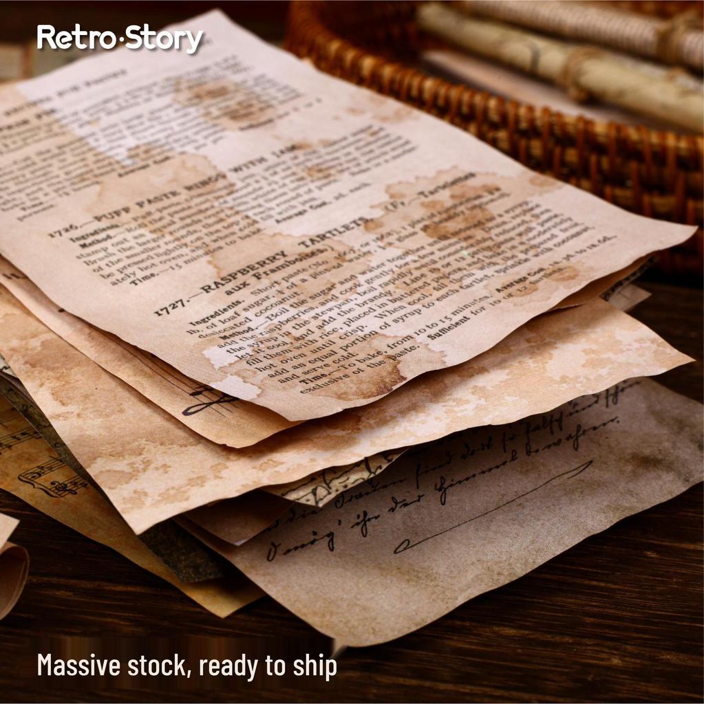 Retro Dye Series Materialpaket: Vintage Hintergrundpapier & DIY Journal Dekoration