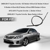 1 Pereche Benzi Ornamentale de Cauciuc pentru Plafon Mașină pentru Toyota Corolla 2009 2010 2011 2012 2013 Cauciuc Negru Weatherstrip Accesorii Auto