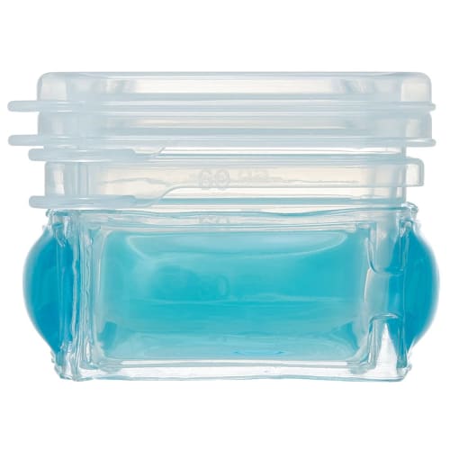 Skater Baby Food Storage Containers, Small Portions, Sealable Containers for Prepared Food, 60ml, with Ice Packs, 2-Pack, Microwaveable, CLMMS2-A