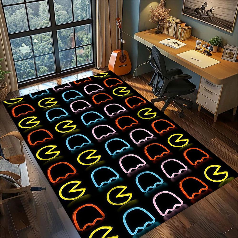 PacMan anime character Carpet for Living Room Bedroom Home Decor Cool Movie Mat Play Floor Mat