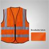 2pcs Sets Reflective Security Vests Adjustable Reflective Safety Clothing with Multi-Pockets Reflective Vest for Running Cycling