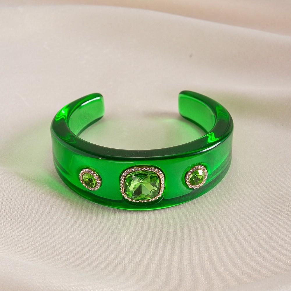 Smudging Irregular Wide Open Bracelet Europe American Style Dopamine Hand Ring  Party Gift