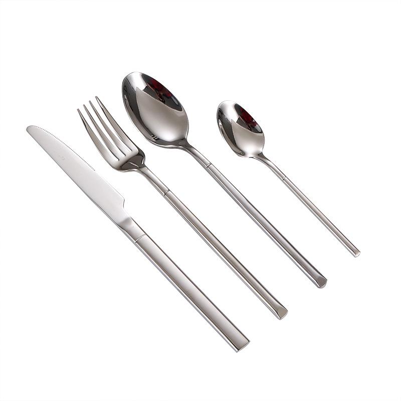 

Роскошные столовые приборы из нержавеющей стали 304, набор столовой посуды, качественные столовые приборы, ножи, вилки, обеденный сервиз, ресторан западной кухни