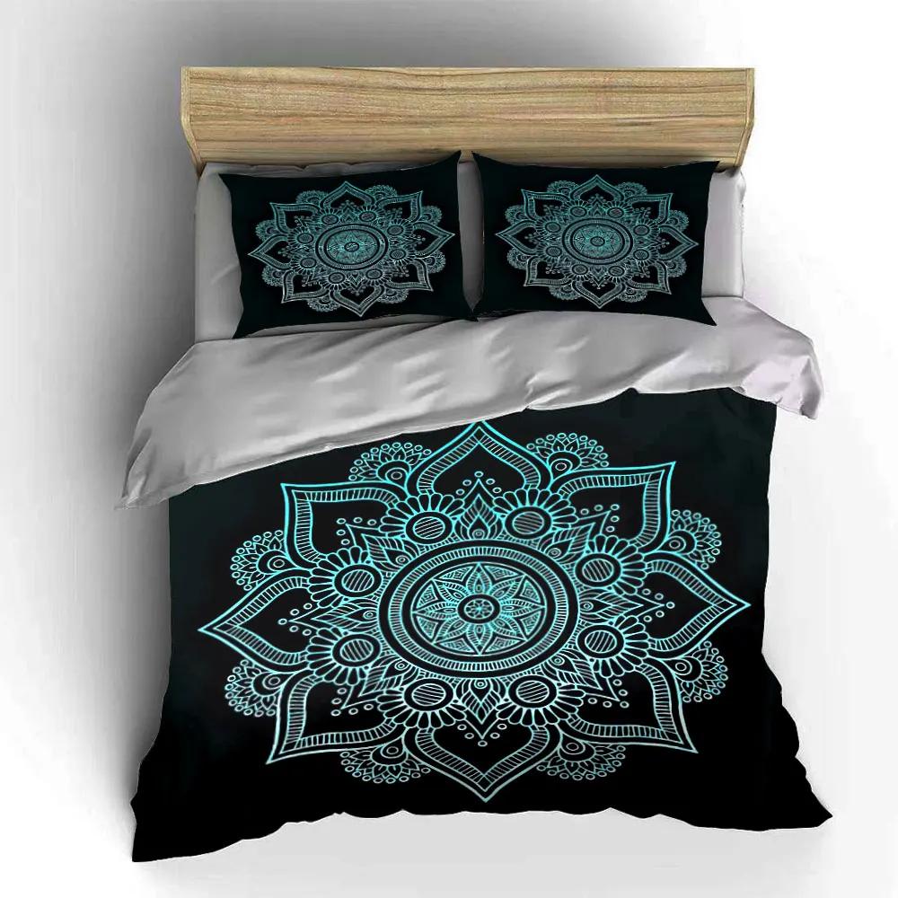 """Mandala Kunst Decoratie Set" Zachte Comfortabele Dekbedovertrek Beddengoed Set Inbegrepen 1*Dekbedovertrek & 2*Kussenslopen cadeau"""