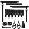 180lbs Resistance Bands with Adjustable Pilates Bar, Portable Home Gym Set for Full Body Strength & Pilates Workout