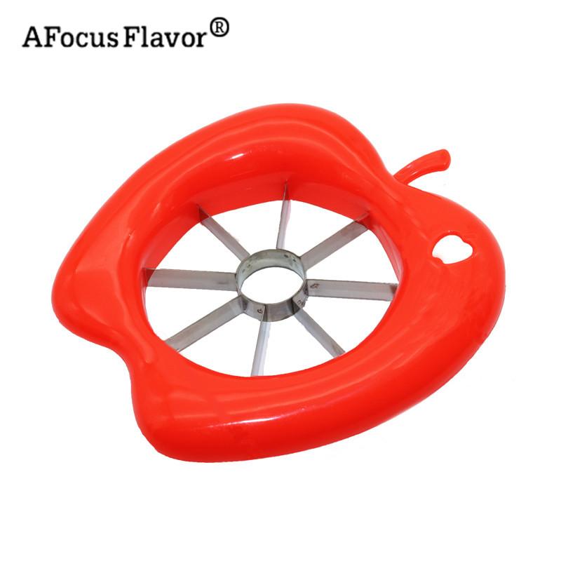 Kitchen Practical Tools Creative Apple Slicer Cutter Knife Stainless Steel and Plastic Fruit Cutting Slicer Vegetable Fruit Tool