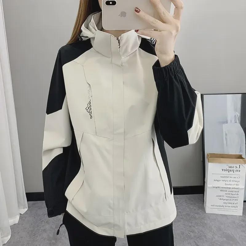 Wasserdichte und winddichte Outdoorjacke für Damen im Frühling und Herbst für Unterricht und Gartenarbeit