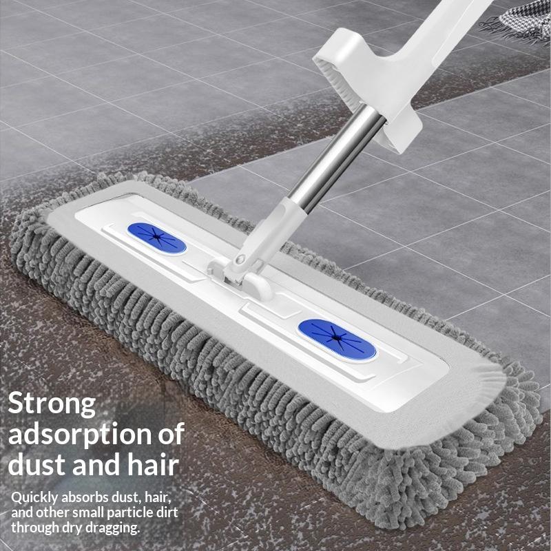 45CM Flat Mop Replacement Pad Water Absorption Washable Microfiber Mop Cloth for Daily Household Floor Cleaning