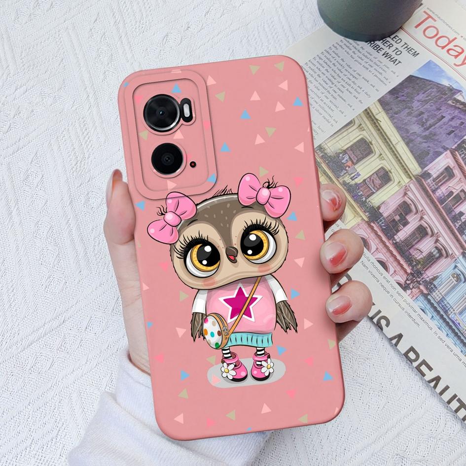 Veske for OPPO A91 A76 A73 A93 A72 A78 A94 A8 AX7 telefondeksel Cute Cat Støtsikker matt myk silikon Anti-fall kamerabeskyttelse for OPPO støtfanger