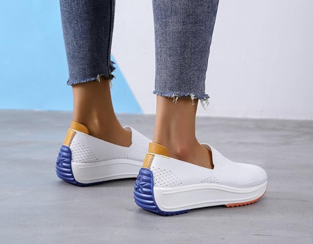 Mode Damen Ballerinas Slip On Mesh Schuhe Frau Leichte Sneaker Frühling Herbst Slipper Femme Basket Ballerinas