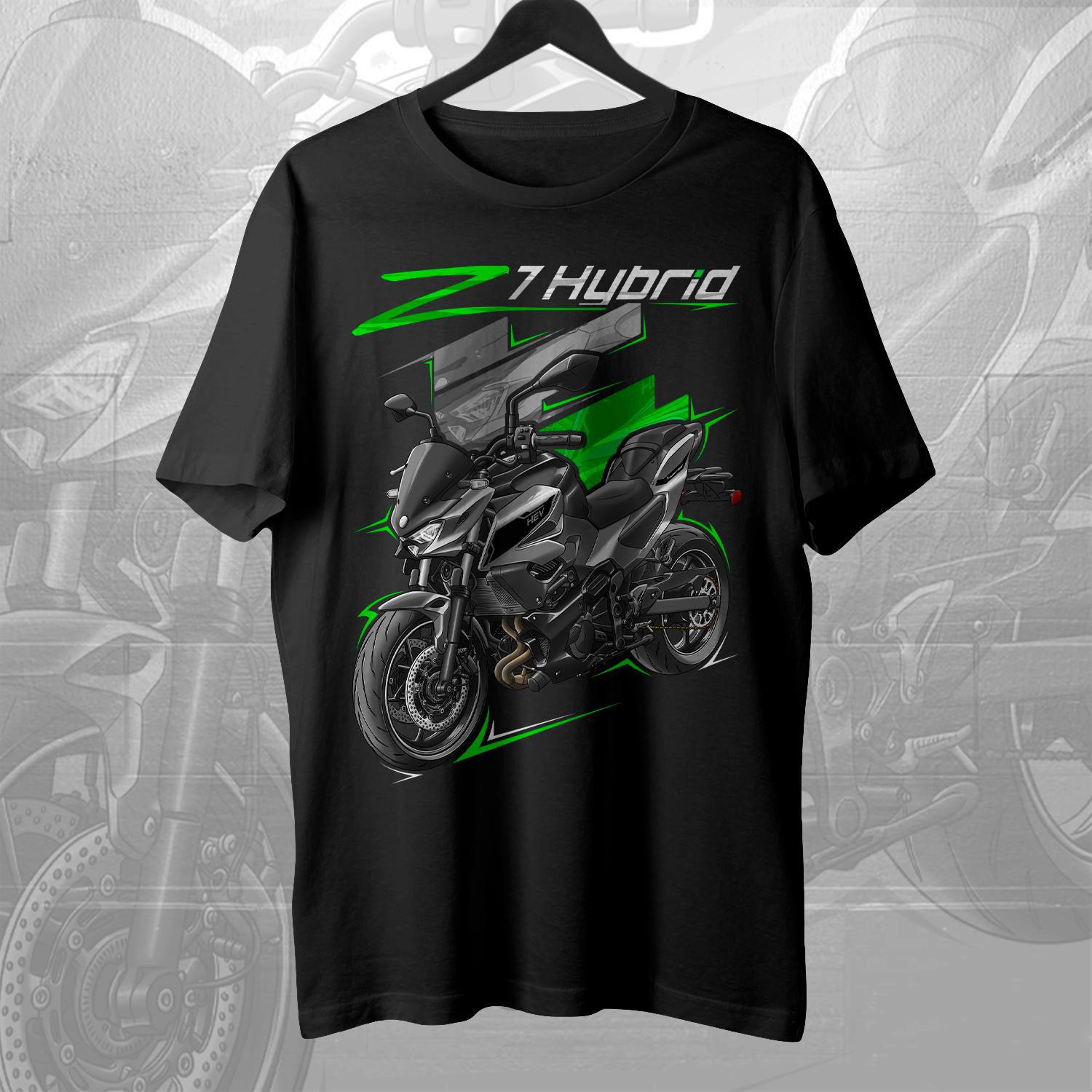 KEREN FASHION 20242025 Modellen Japanse Z7 Hybride Motorfiets T-shirt 100% Katoen Ronde Hals Korte Mouw Zomer Casual Heren T-shirt Streetwear 4XL